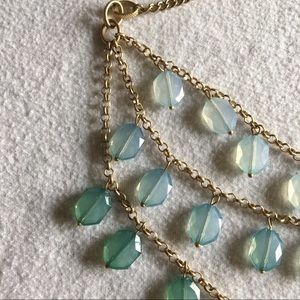 Gap Factory mint and gold necklace